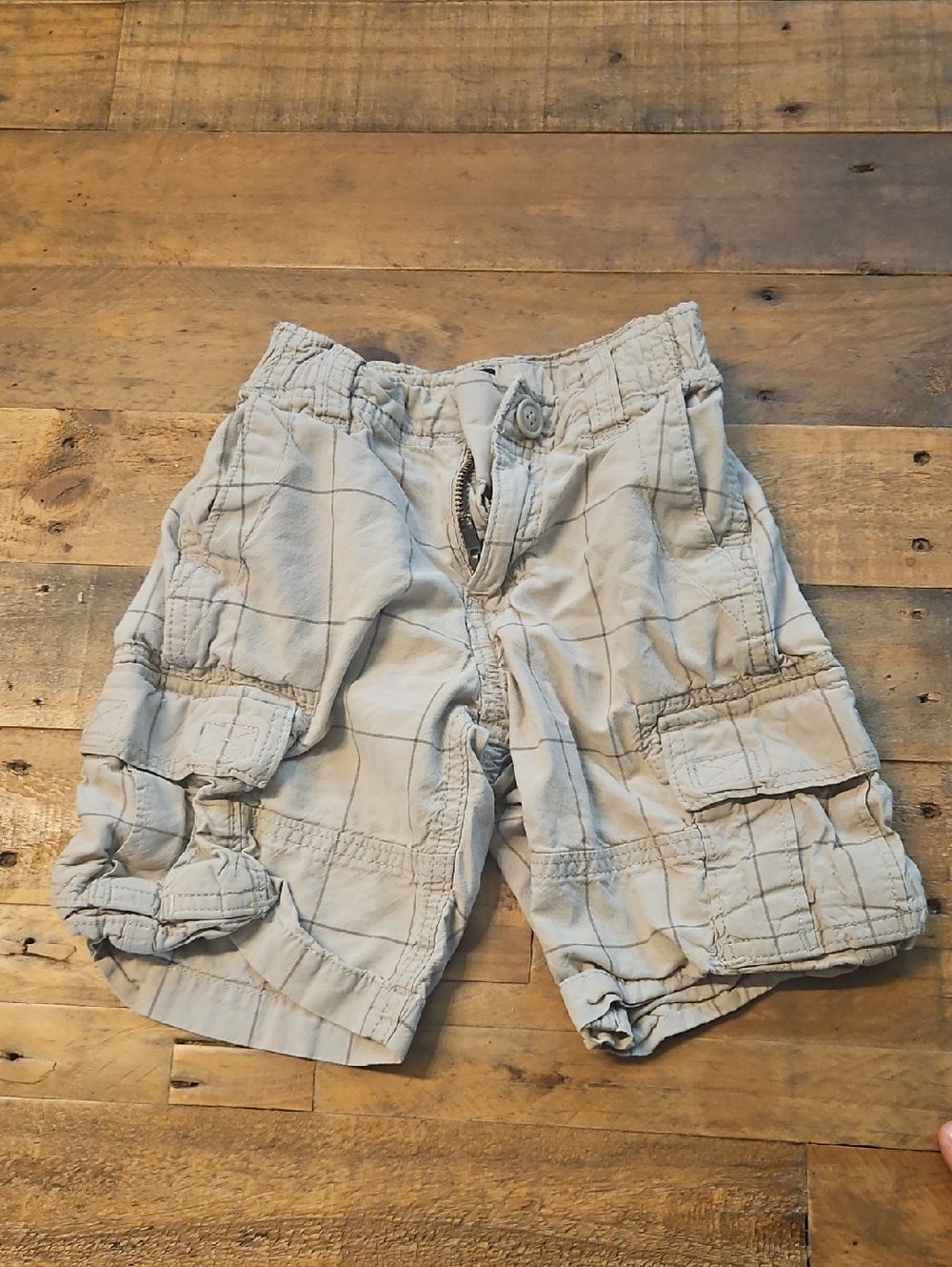 GAP Light Gray Boy's Cargo Shorts with Cargo Pockets